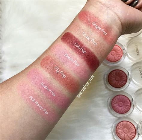 Clinique Pop Blush Swatches Clinique Pop Makeup Swatches Fancy Makeup