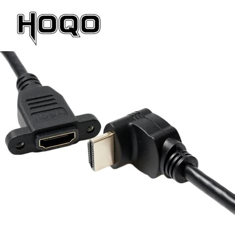 Hdmi Kompatibel K K Kurze Up Down Winkel Grad Hdmi M Nnlich Zu