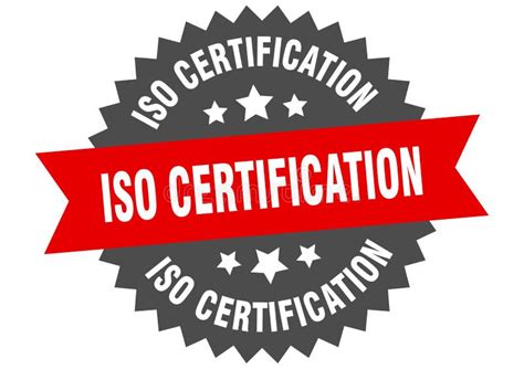 Iso Certification Sign Iso Certification Circular Band Label Iso