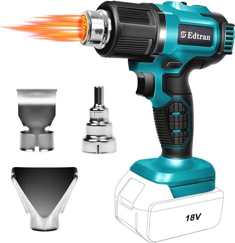 Cordless Heat Gun Hot Air Gun Compatible For Makita V Volt LXT Battery Nozzle Temp