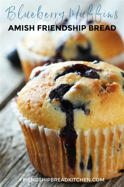 Blueberry Amish Friendship Bread Muffins