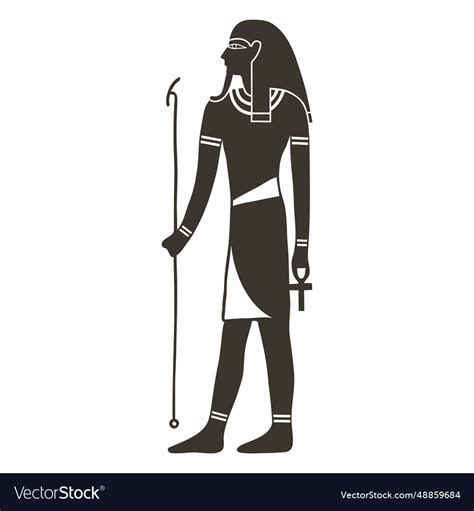 Geb egyptian god Royalty Free Vector Image - VectorStock