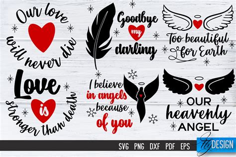 Christmas In Heaven Svg Bundle Christmas Memorial Svg By Fly Design