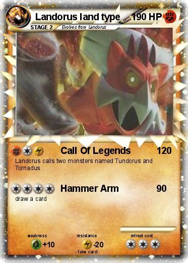 Pokémon Landorus land type - Call Of Legends - My Pokemon Card