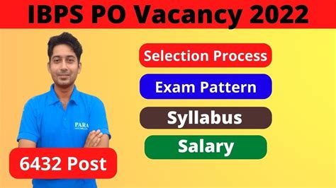 IBPS PO Vacancy 2022 IBPS PO Pre Exam Syllabus IBPS PO Mains Exam