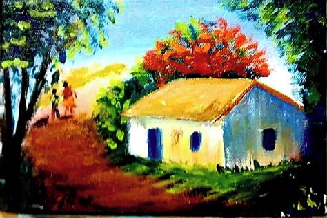 Quadros Decorativos Pintura Em Tela Paisagem Caminho Elo