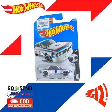 Jual Hot Wheels BMW CSL Race Car Putih Shopee Indonesia