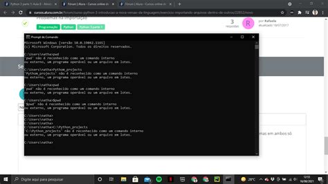 N O Estou Conseguindo Abrir A Pasta Nem No Console Do Python Nem No