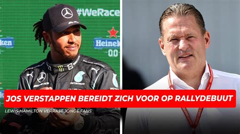 Jos Verstappen Bereidt Zich Voor Op Rallydebuut Hamilton Verrast Jonge