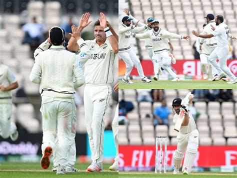 Ind Vs Nz Wtc Final Day 5 India End Day On 64 For 2 Watch Highlights