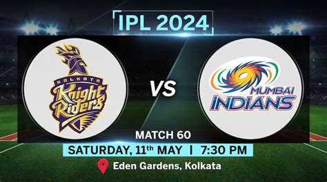 IPL Match Today: KKR vs MI Toss, Pitch Report, Head to Head stats ...