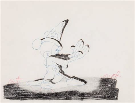 Fantasia Mickey Mouse As The Sorcerers Apprentice Animation Drawing