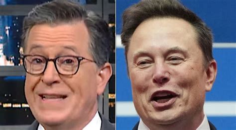 You Never Stop Sucking Stephen Colbert Hits Elon Musk With Brutally