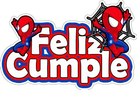 Hombre Araña Spiderman Cumpleaños para imprimir Imprimibles feliz