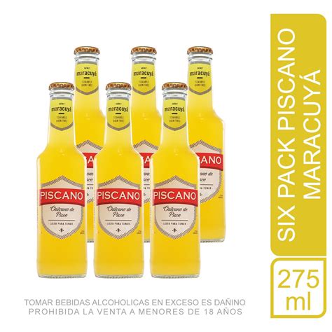 Six Pack Piscano Maracuy Ml