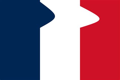 Flag Of France But It Has A Dislocated Vertebra Rvexillologycirclejerk