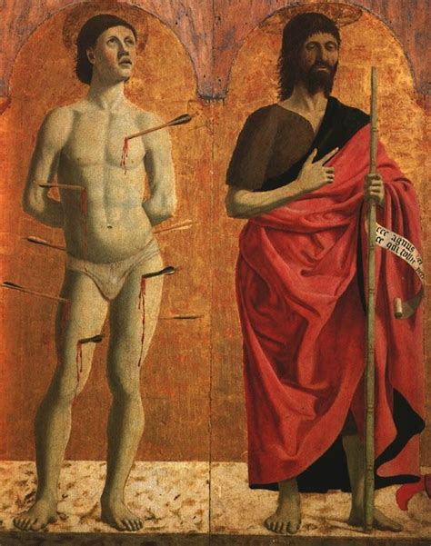 DELLA FRANCESCA Piero SAINT SEBASTIEN Peintres Italiens John The