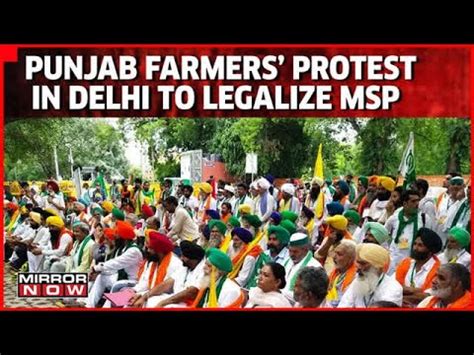 Top News Punjab Farmers Unions Protest Over Legal Guarantee On MSP