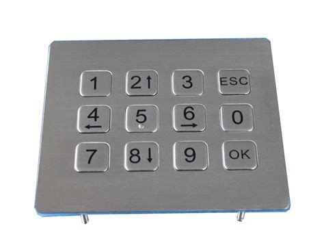 Ip Dot Matrix Metal Keys Vandal Resistant Phone Numeric Keypad For