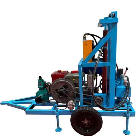 Hydraulic Diesel Well Drilling Machine Portable 120m Deep Water Drill