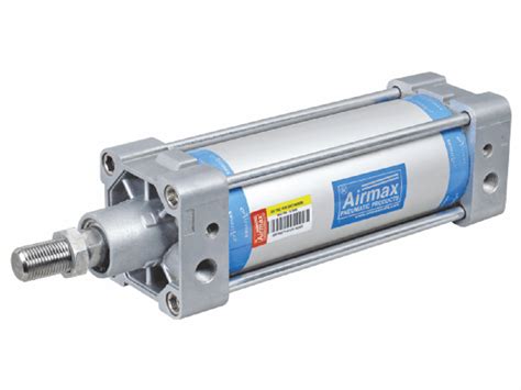 Aluminium Silver Airmax Round Body Pneumatic Air Cylinder Ax Model