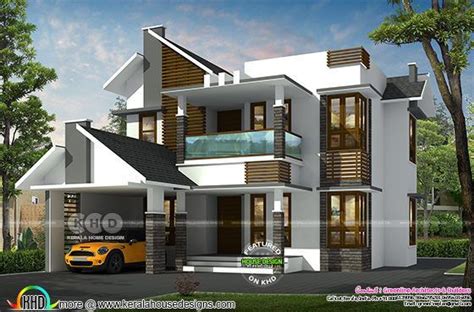 Sq Ft Bedroom Mixed Roof Modern House Design Small House