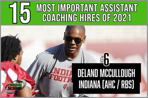 The 15 most important assistant coaching hires of 2021 -- No. 6: Deland McCullough, Indiana ...