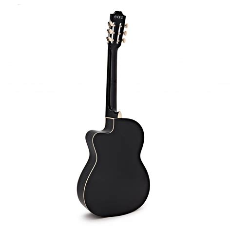 Guitarra Electroacústica Clásica Gear4music con Cutaway Deluxe Negra