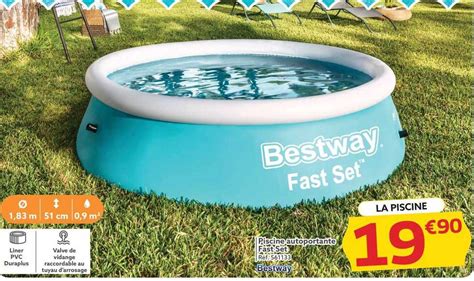 Promo Piscine Autoportante Fast Set Bestway Chez GiFi ICatalogue Fr