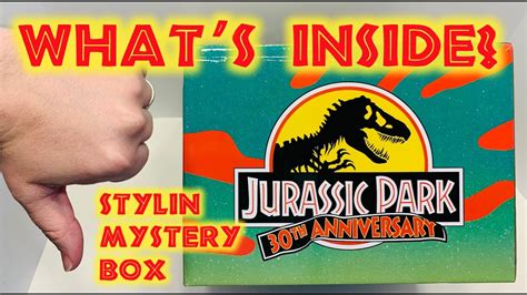 Seriously Stylin 30th Anniversary Jurassic Park Mystery Box Youtube