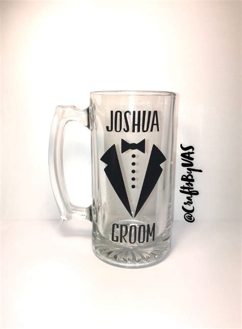 Customized Beer Mug Wedding Party Personalized Beer Etsy