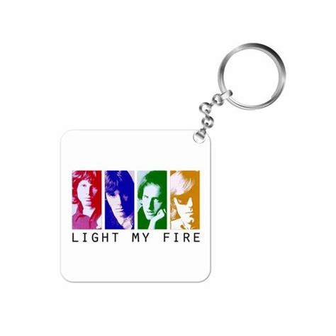 The Doors Keychain Light My Fire Pop Art Key Chains Designer Key