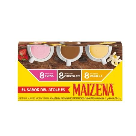 Fécula de maíz Maizena Mix de Sabores 24 sobres Sam s Club