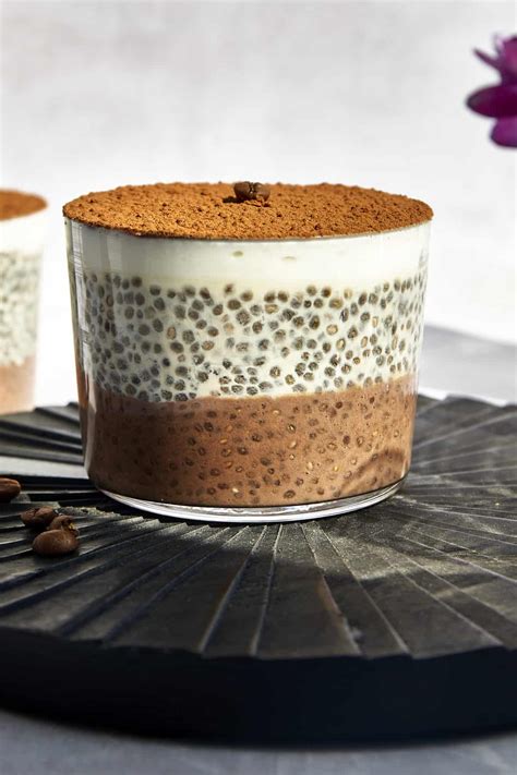 Tiramisu Chia Seed Pudding Food Dolls