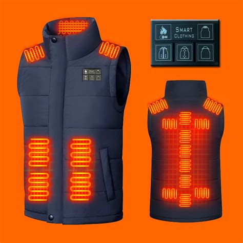 Women Heated Vest With Battery Pack Includedunisex Rechargeable