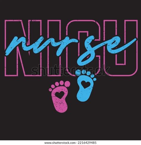 Nicu Nurse Design Registered Nurse Vector Stock Vector (Royalty Free ...