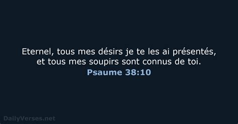 Psaume 38 10 Verset De La Bible BDS DailyVerses Net