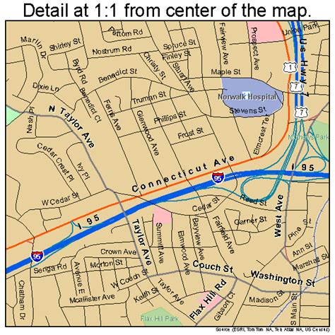 Norwalk Connecticut Street Map 0955990