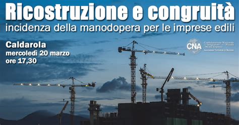 Incontro su Ricostruzione e congruità della manodopera per le imprese