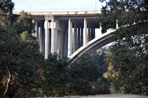 Beautiful Bridge Over a Ravine Stock Photo - Image of infrastructure ...