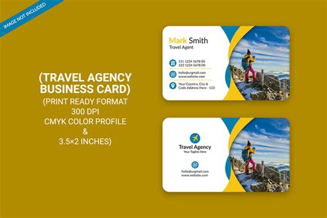 Creative Business Card Template Travel Agency Psd Free Download