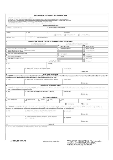 Af Form 2583 Fill Out Sign Online And Download Fillable Pdf