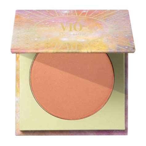 Vio Hot Press Powder Cream Texture Long Lasting Blush Facial Makeup