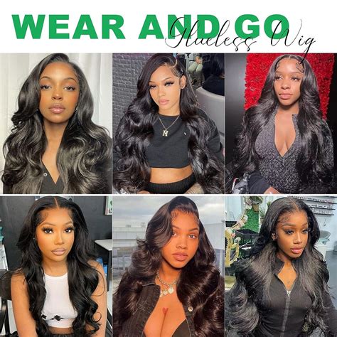 Ashart Wear And Go Glueless Wig Body Wave Lace Front Wigs Human Hair