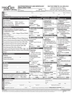 Fillable Online Gastroenterology And Hepatology Enrollment Fax Email