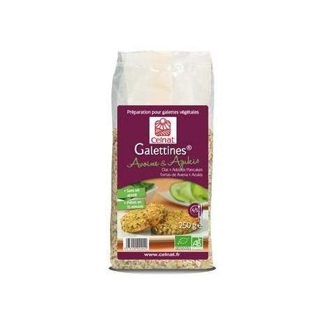 GALETTINE AVOINE AZUKI 250 G CELNAT Acheter Sur EtiketBio Eu