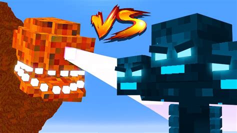 Witherzilla Vs Lava Wither Storm In Minecraft Boss Battle Youtube