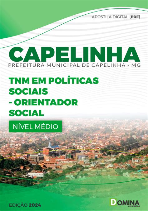 Apostila Pref Capelinha MG 2024 TMN Orientador Social