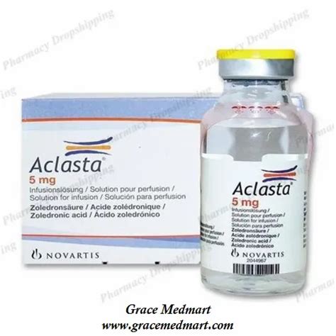 Zoledronic Acid Novartis Aclasta 5 Mg Injection 100 Ml Rs 20492 Vial