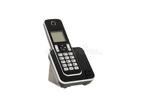 Moderne Draadloze Dect Telefoon Stock Afbeelding Image Of Huishouden